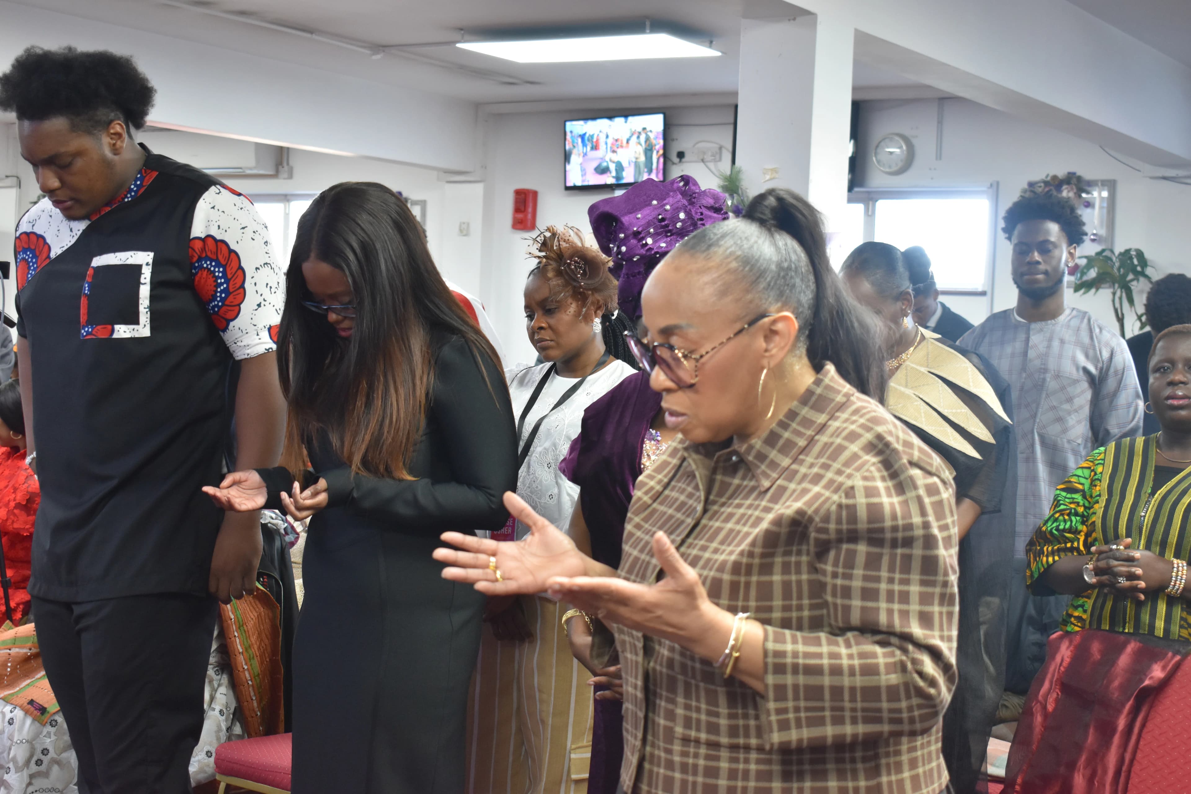 The Praise Tabernacle congregation worshipping together in Wembley.